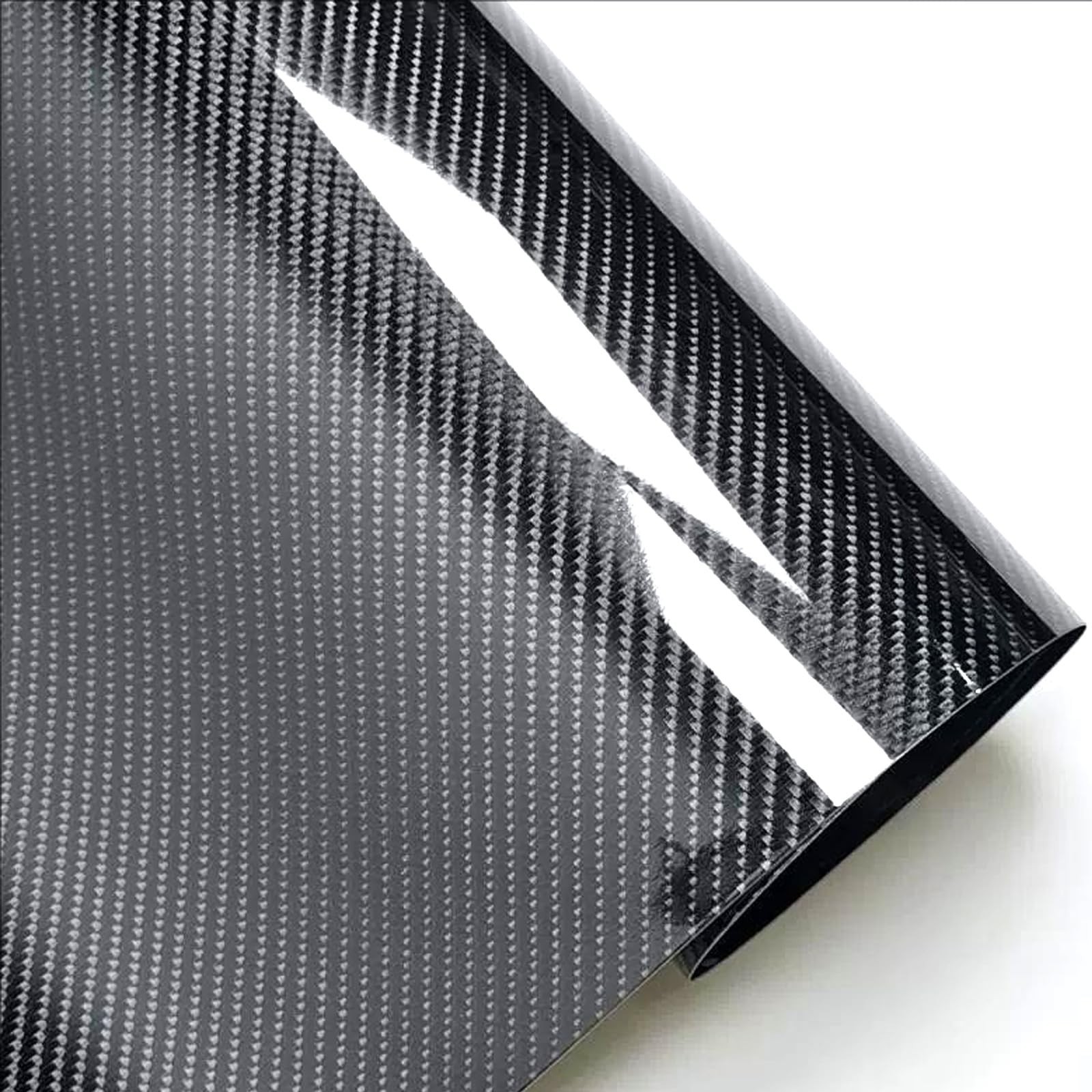 6D Carbon Fiber Vinyl Self Adhesive Film Wrap Roll Bubble Free Air Release Te…