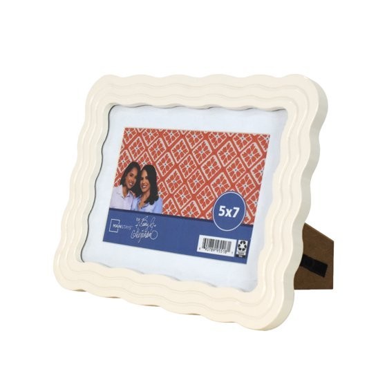 Mainstays by Becky G. Wavy Photo Frame, 5x7in 8x10in Mandarin Orange