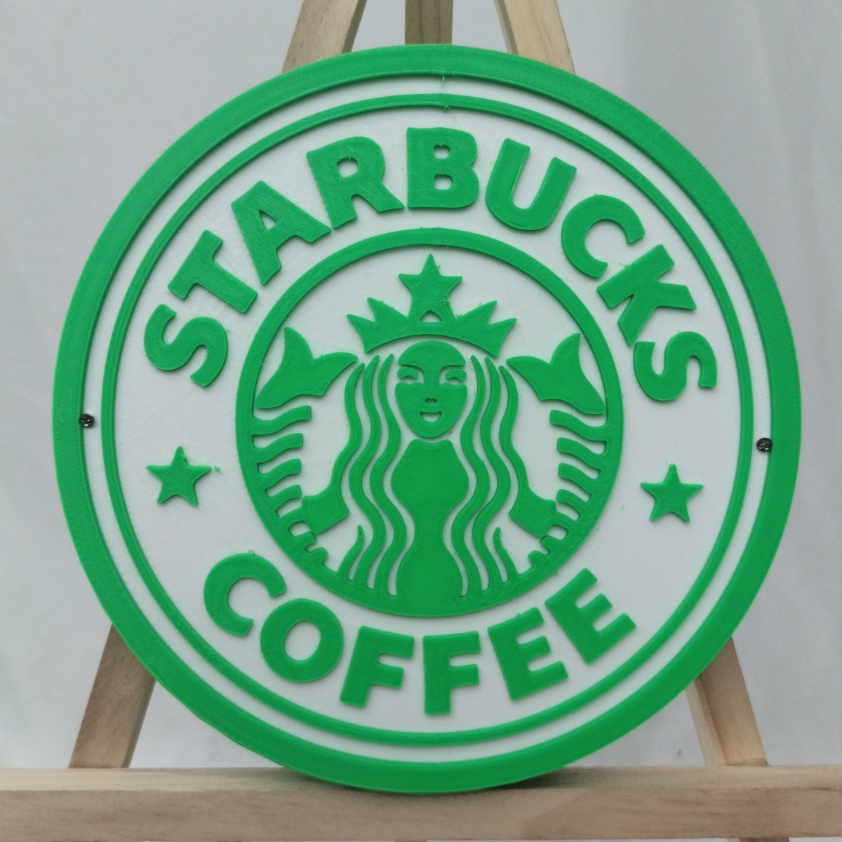 3D Printed Starbucks RGB LED 8-Inch Sign With Remote control wall decor lamp