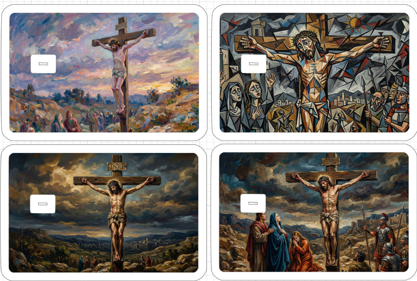 Jesus Christ Cross Painting Credit Gift Debit ATM Card Skin Sticker God Love USA