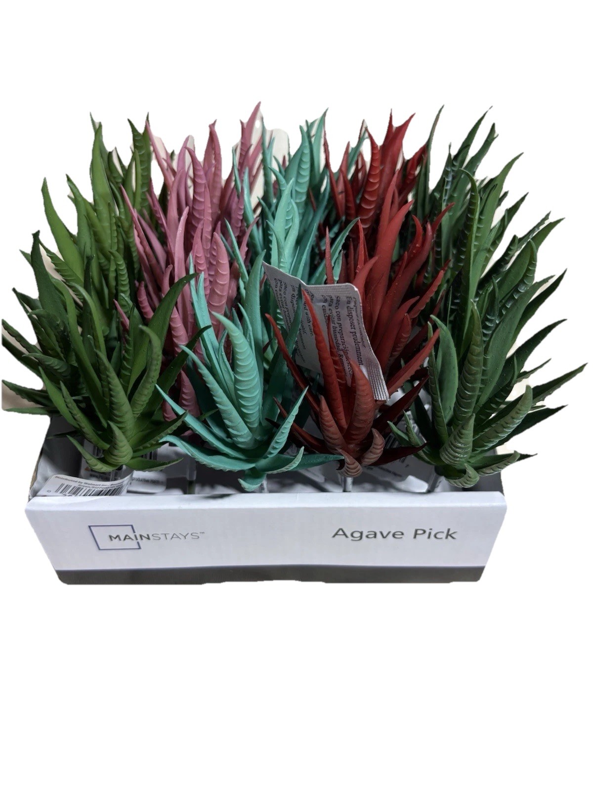 6.5″ Artificial Agave Succulent Picks, Mixed Colors,NEW！