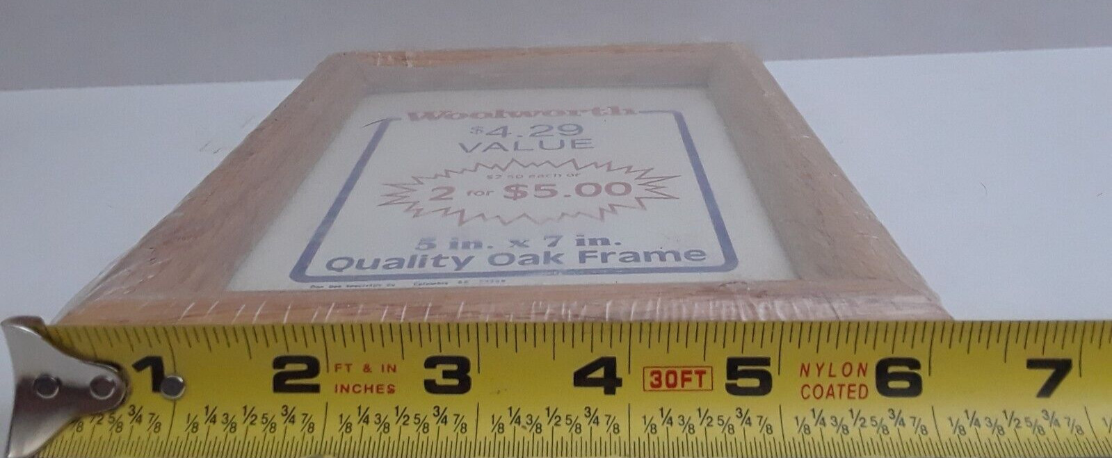 NOS 1950’s Vintage 5×7 in Woolworth’s Dept. Store Wooden Wall Photo Frame