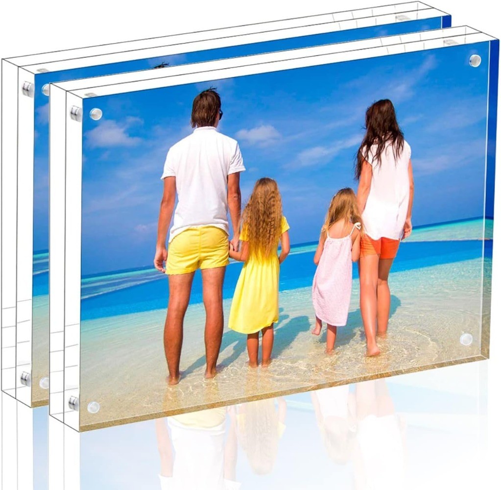 Transparent Acrylic Photo Double-Sided-Clear Picture Frame-Magnetic Photo