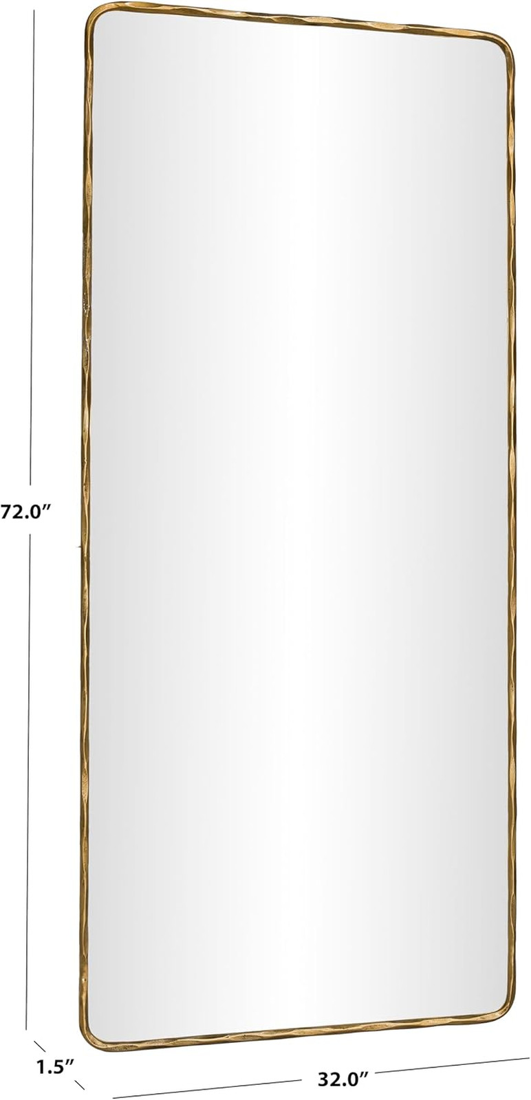 Jessa Brass Full Length Accent Mirror – 32″ x 72″ for Bedroom & Living Room
