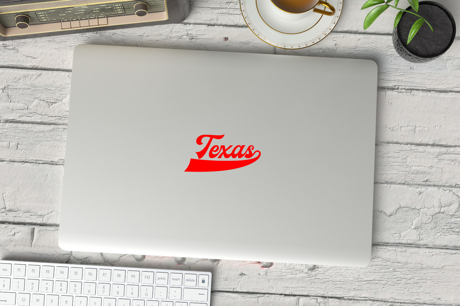 Set of 3 – Texas Script Vinyl Decal – Permanent Sticker for Car, Laptop, Tumbler
