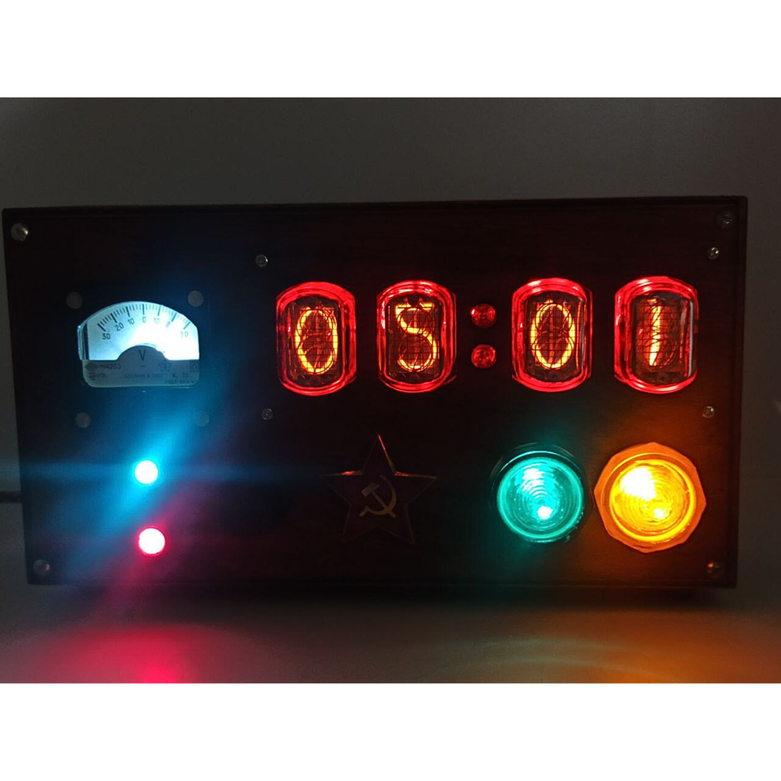 Metro 2033 Game Nixie Tube Table Clock with IN-12 Tubes Steampunk – Apocalypse