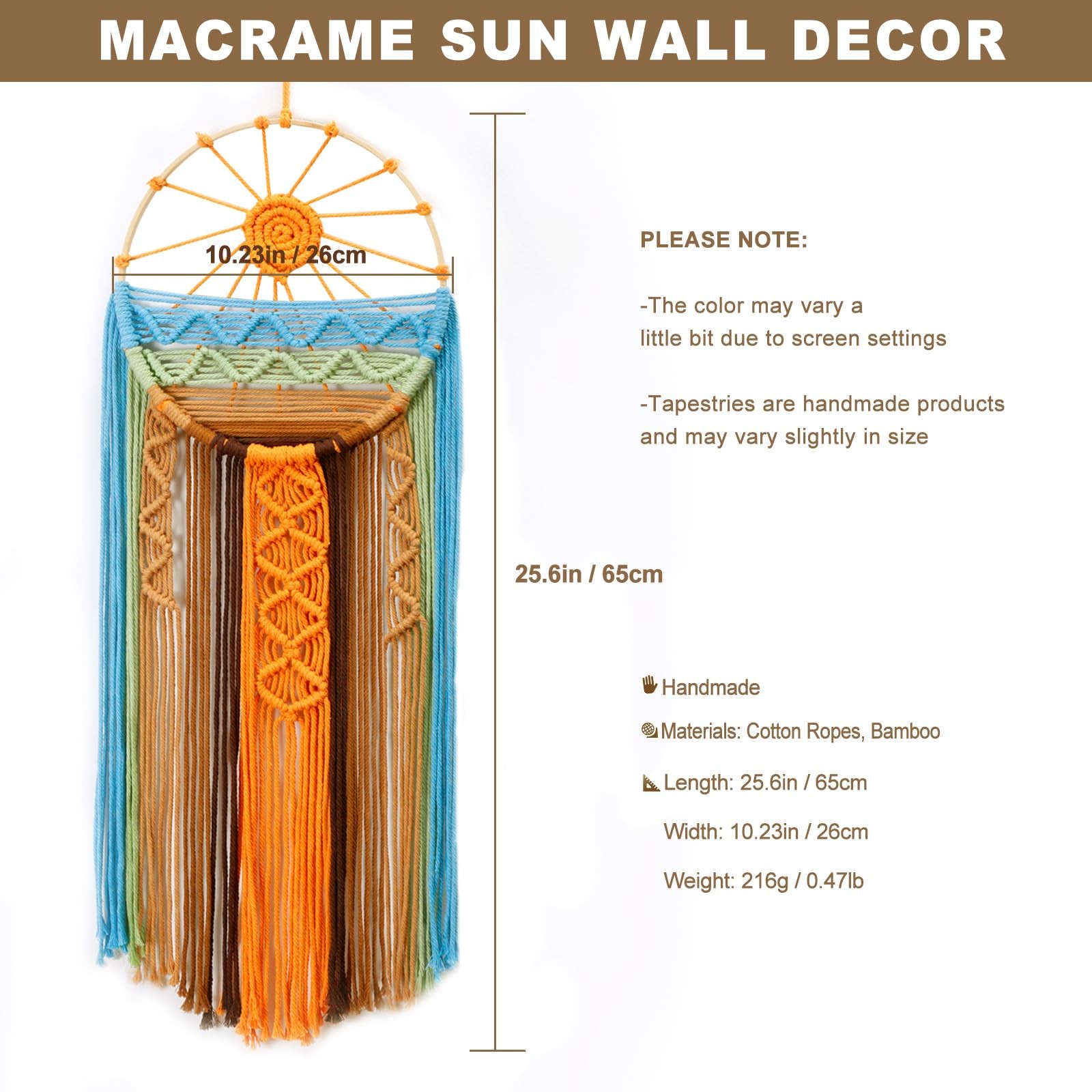 Sunset Wall Art Dream Catcher – Macrame Wall Hanging Large Dreamcatchers, Han…