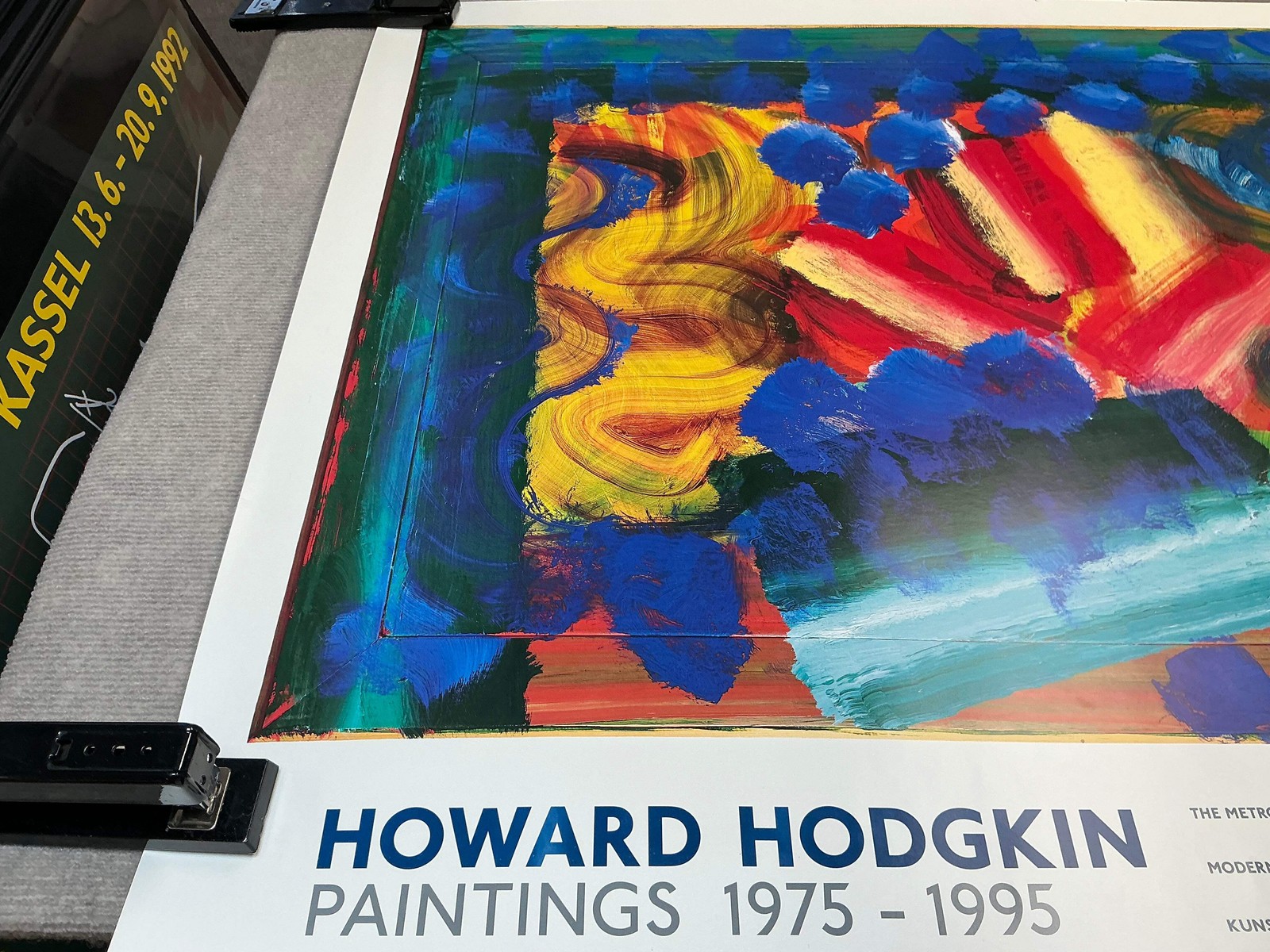 HOWARD HODGKIN Sad Flowers SIGNED 30″ x 33.5″ Offset Lithograph 1995