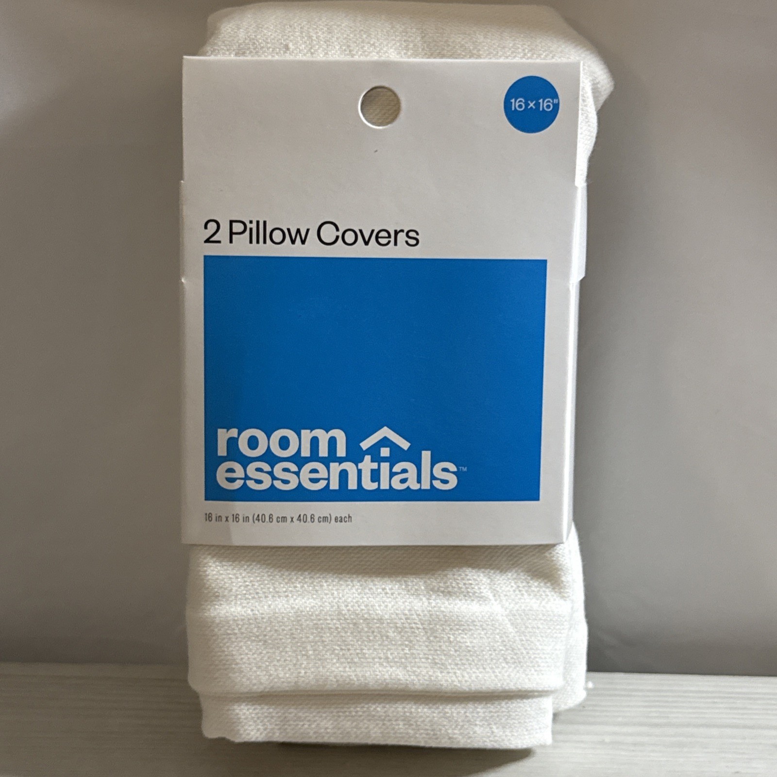 Lot of 8 Room Essentials 16×16 White Throw Pillow Covers 2 Pack NWT