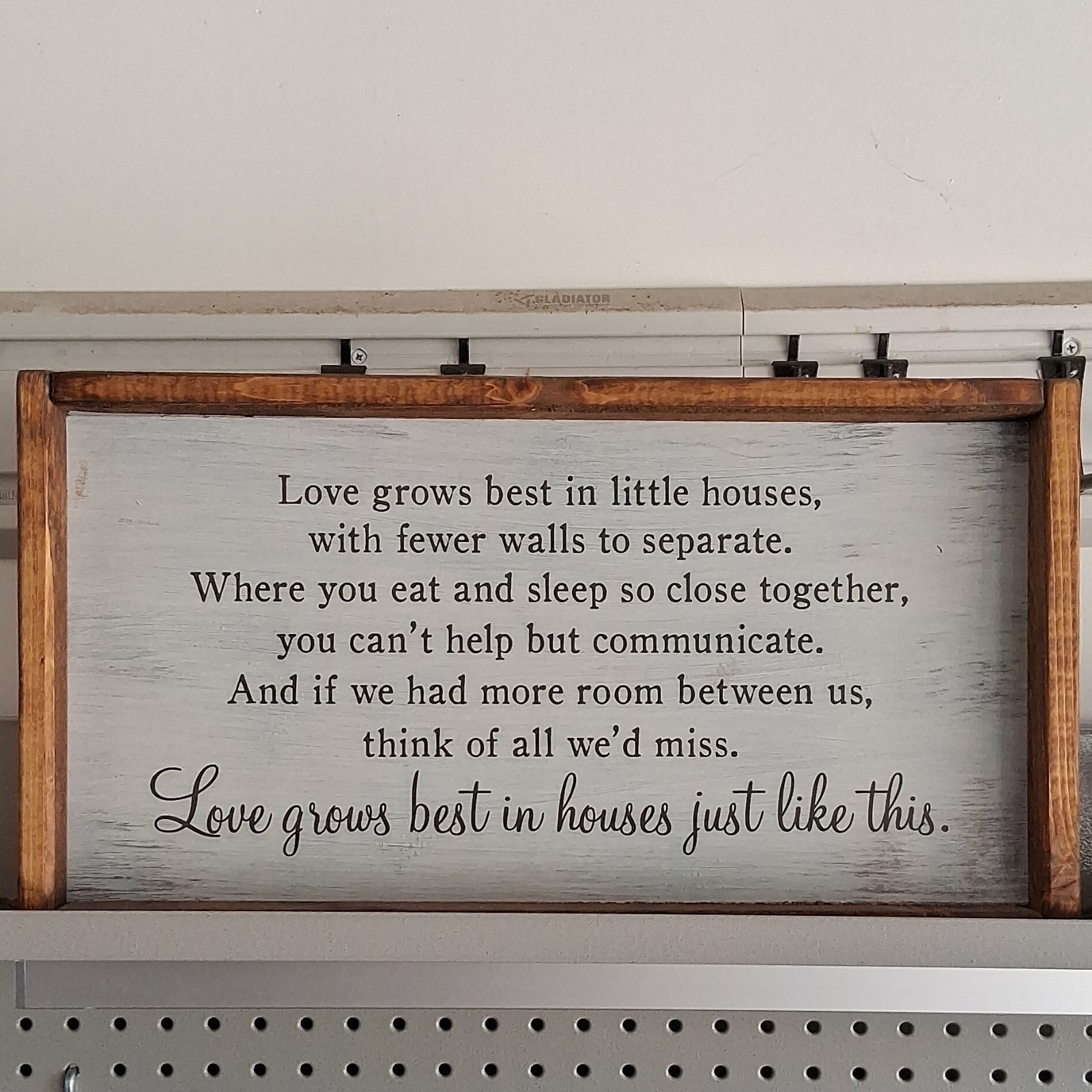 Woodland Gift Rustic Wood Love Quote Wall Sign Ready To Hang Horizontal