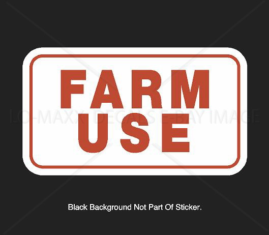 Farm Use Country Car Truck Glass Bumper Motorcycle Novelty Printed Vinyl Sticker