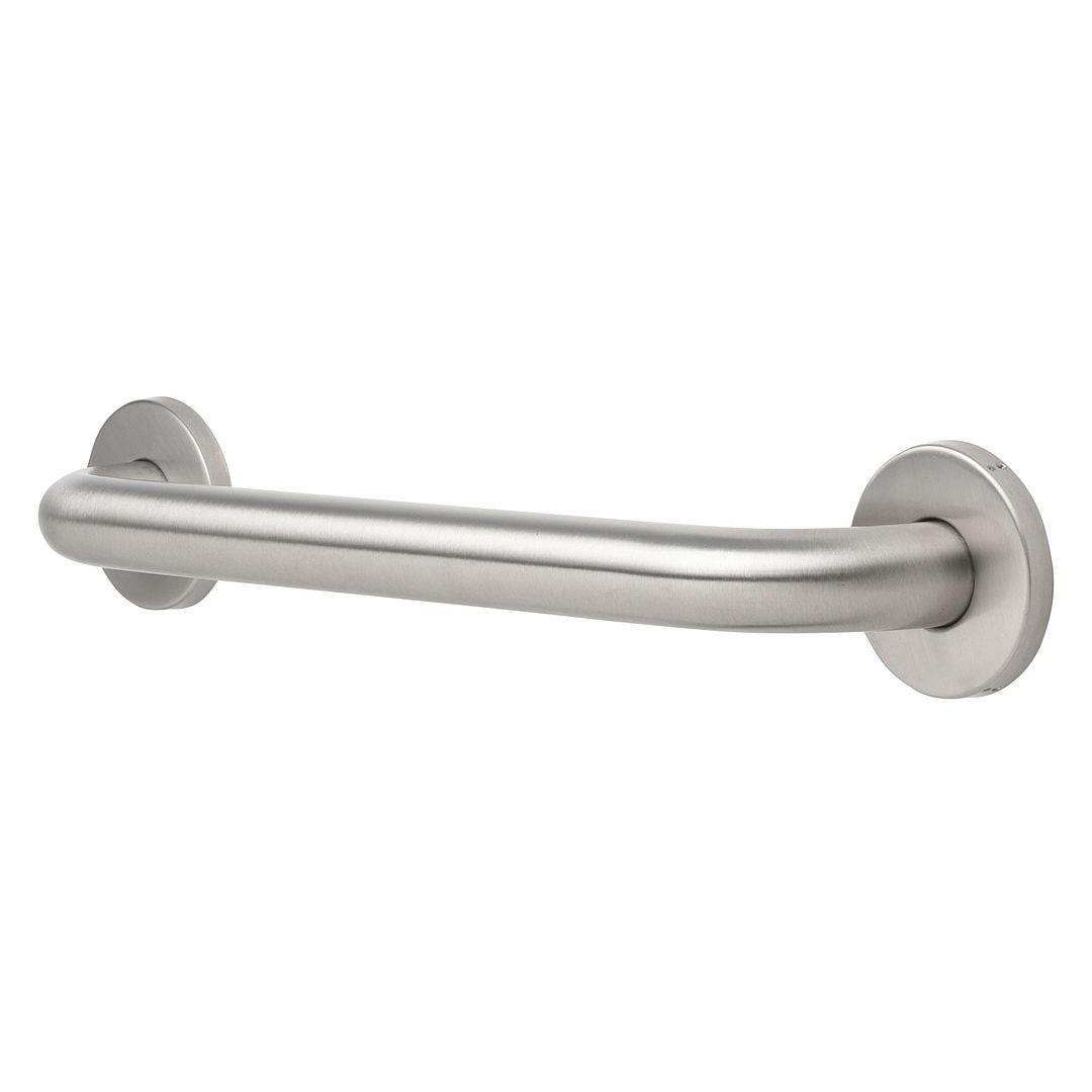 16 in Grab Bar with 1.25 in Diameter, Concealed Screws, Stainless Steel