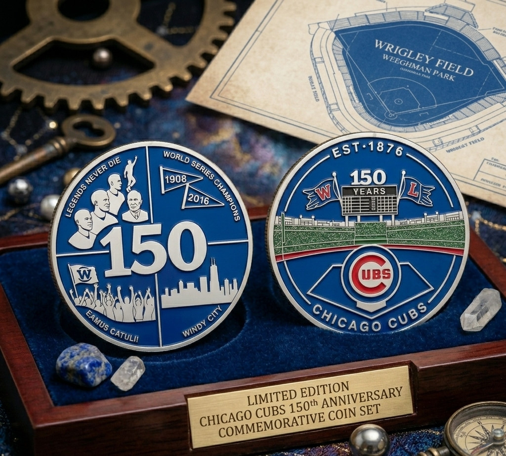 Baseball 150th Anniversary Commemorative Collectible Coin