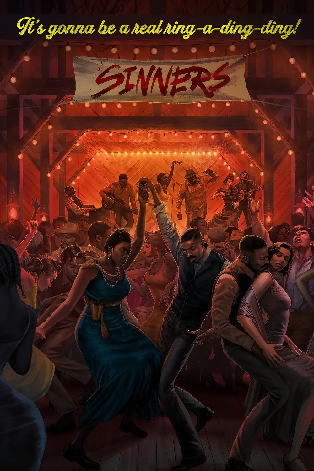 Sinners 2025 Movie Poster Wall Art Poster Fan Gift
