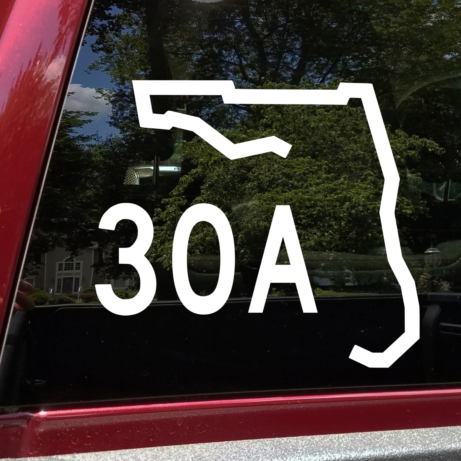 30A Florida Highway Vinyl Decal | Scenic Beach Coastal Walton | Die Cut Sticker