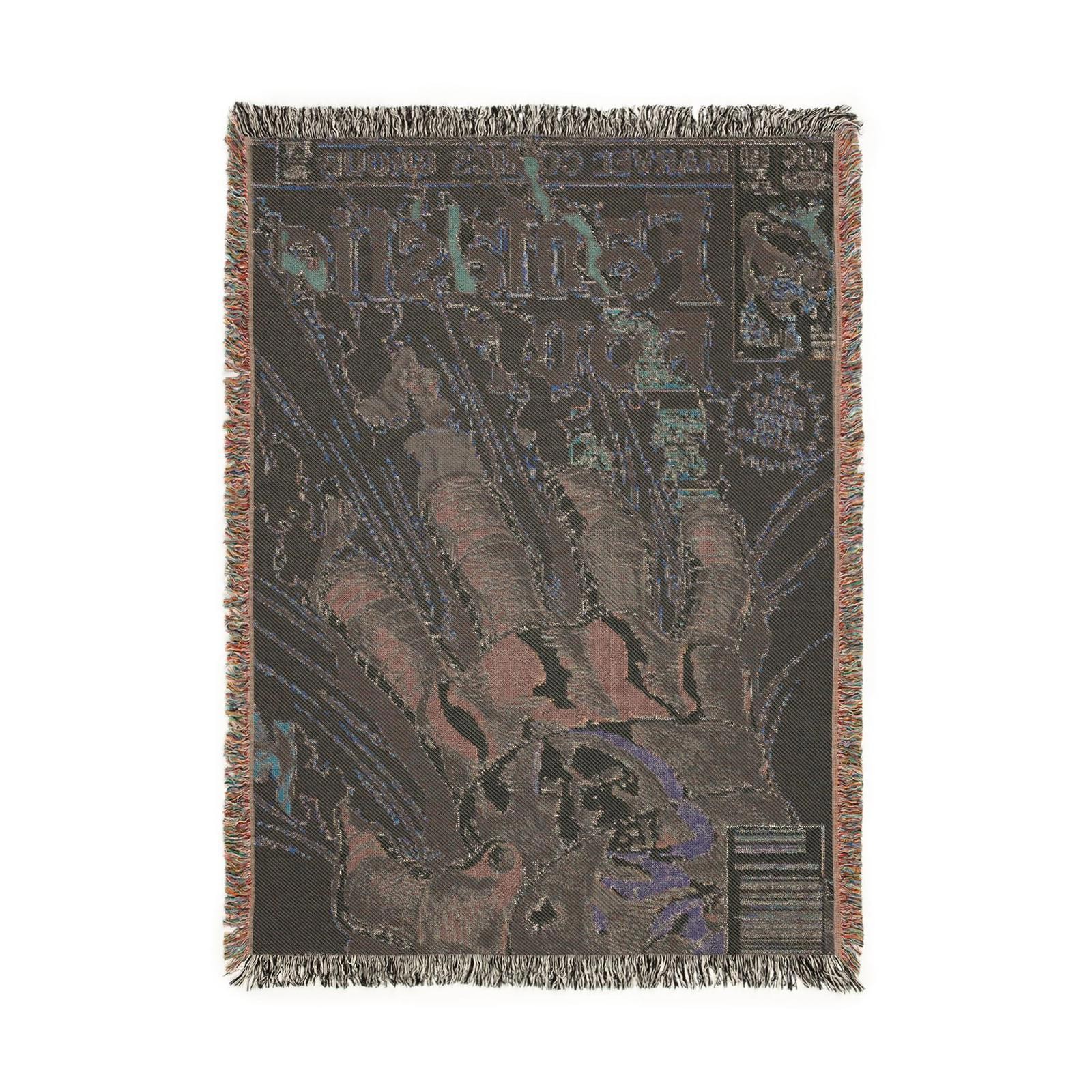 yield dooms destruction woven tapestry blanket (52by37)