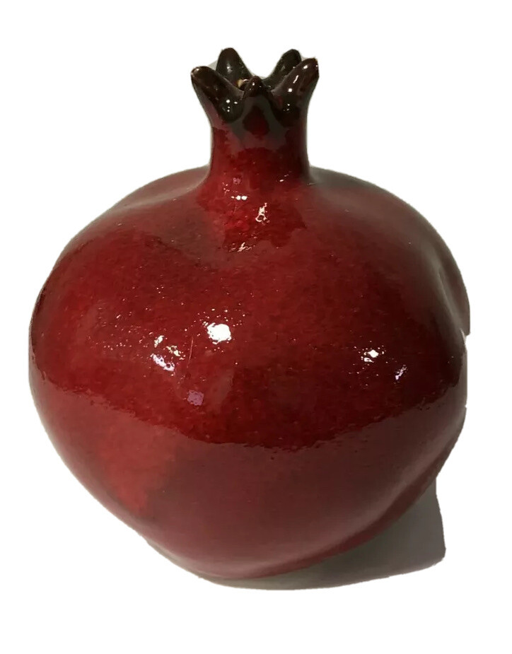 Ceramic Pomegranate, Hand Painted, Free Shipping, Volume Discount