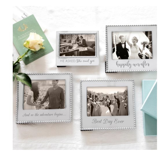 Mariposa BEST DAY EVER BEADED 5X7 Wedding FRAME (3911BD) New in Box