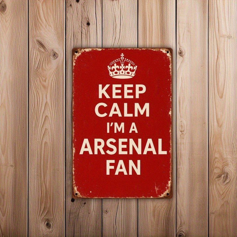 2D Flat – 2D Graphic Design, a 7.8X11.8 Inch Arsenal Style Metal Sign