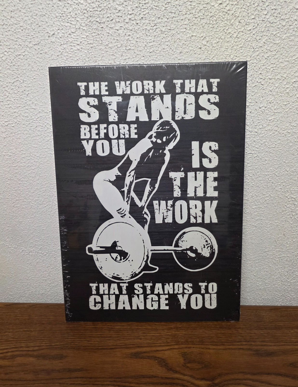 Wall Decor – Motivational – Womens Weightlifting – Metal Tin Sign 17.5″ x 12.5″