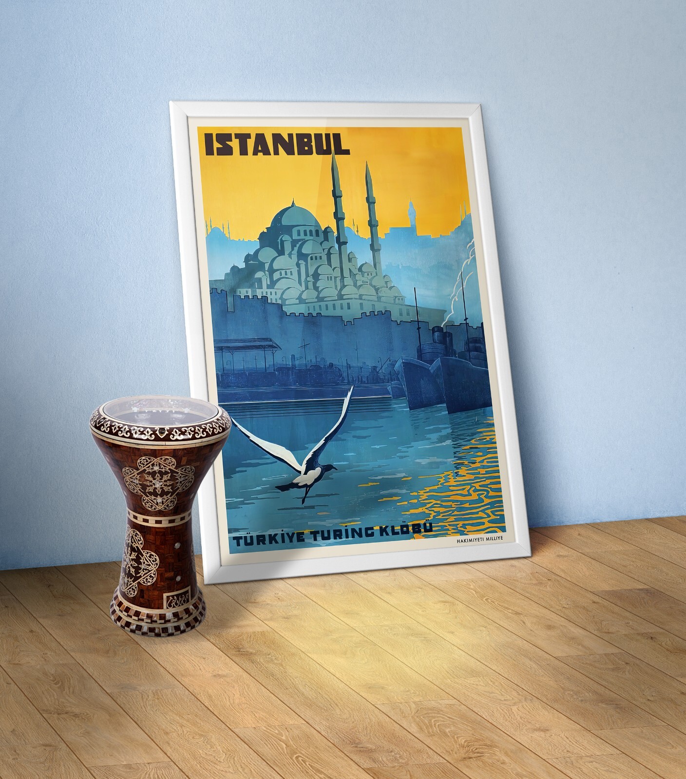 Istanbul, Turkey, 1928 (Türkiye Turing Klöbü) — retro vintage travel poster