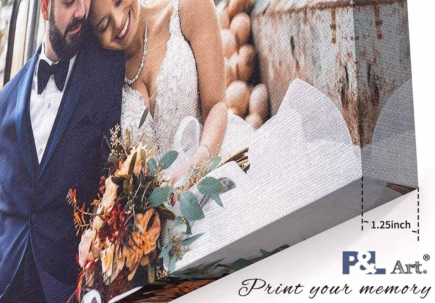 P&L ART. Personalized Custom Canvas Prints: Photo On Canvas Home Decor Gift
