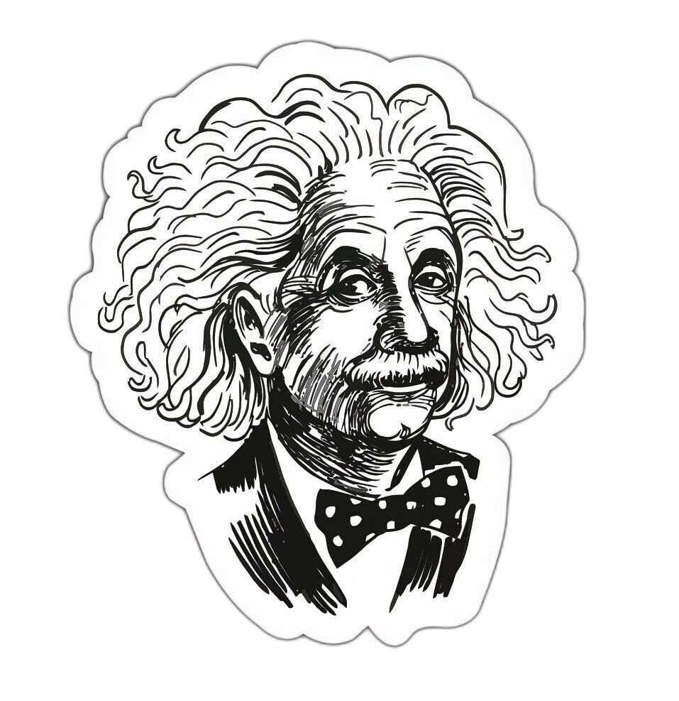 Albert Einstein Sticker Decal
