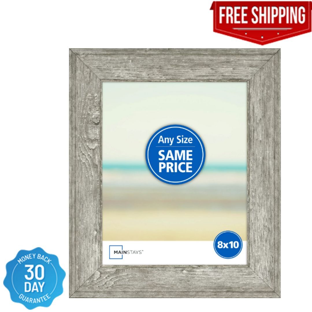 Mainstays 8×10 Rustic Gray Tabletop Picture Frame (Free, Fast Shipping)