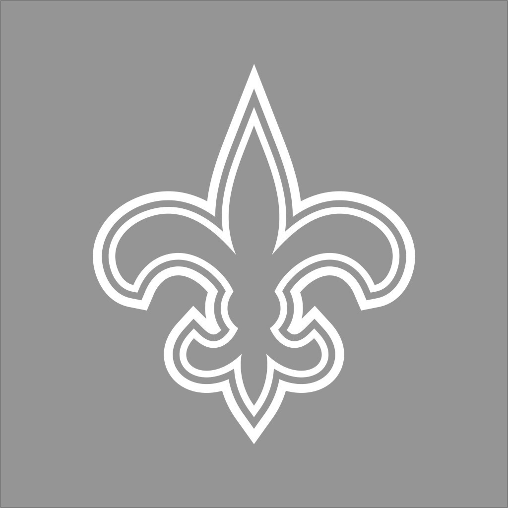 New Orleans Saints NFL Team Logo 1 Color Vinyl Decal Sticker Window Car Wall