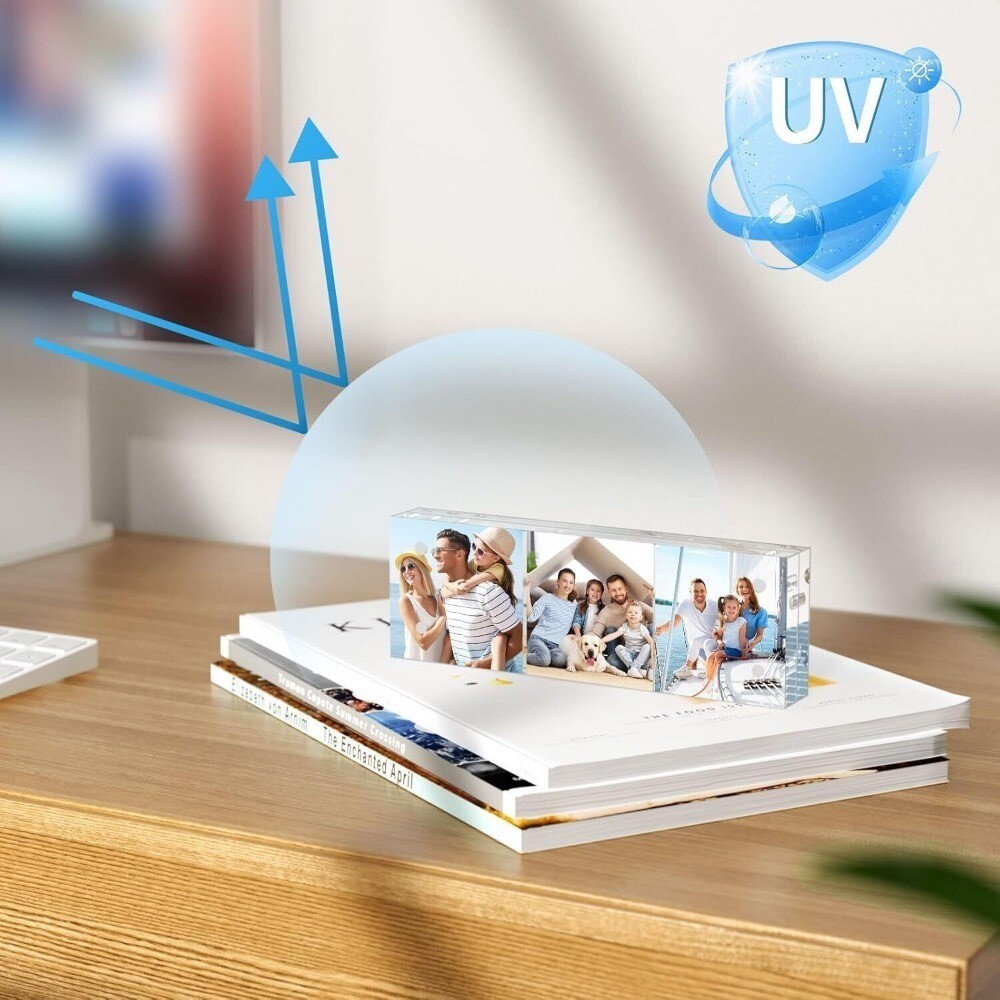 Transparent Acrylic Photo Double-Sided-Clear Picture Frame-Magnetic Photo