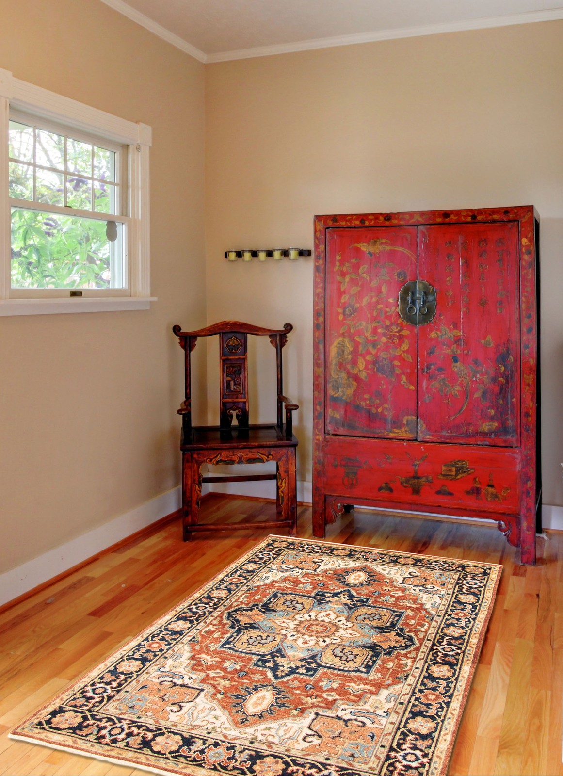 Vintage Hand-Knotted Carpet 3’10” x 5’11” Traditional Oriental Wool Area Rug