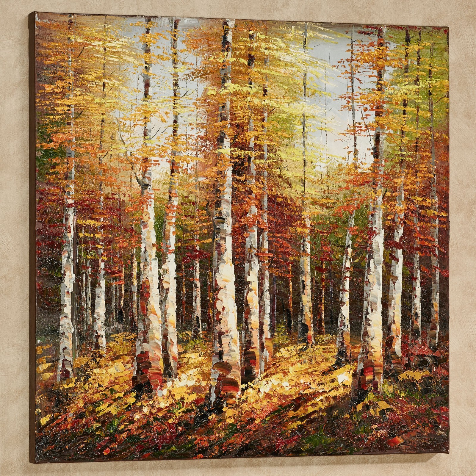 Burst of Autumn Canvas Wall Art Multi Warm