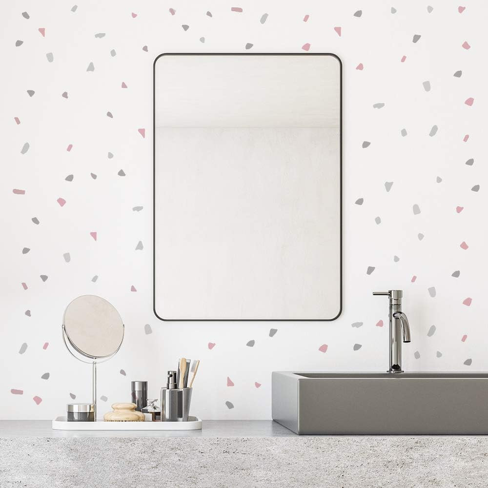 Irregular Terrazzo Wall Stickers – Boho Polka Dot Decor for Kids’ Rooms