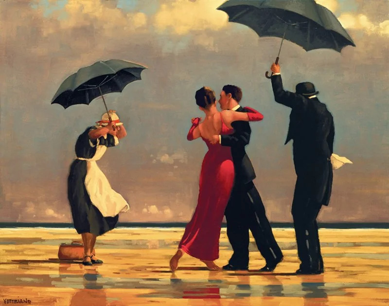 Jack Vettriano The Singing Butler Canvas Famous Art Poster Bedroom Wall Decor