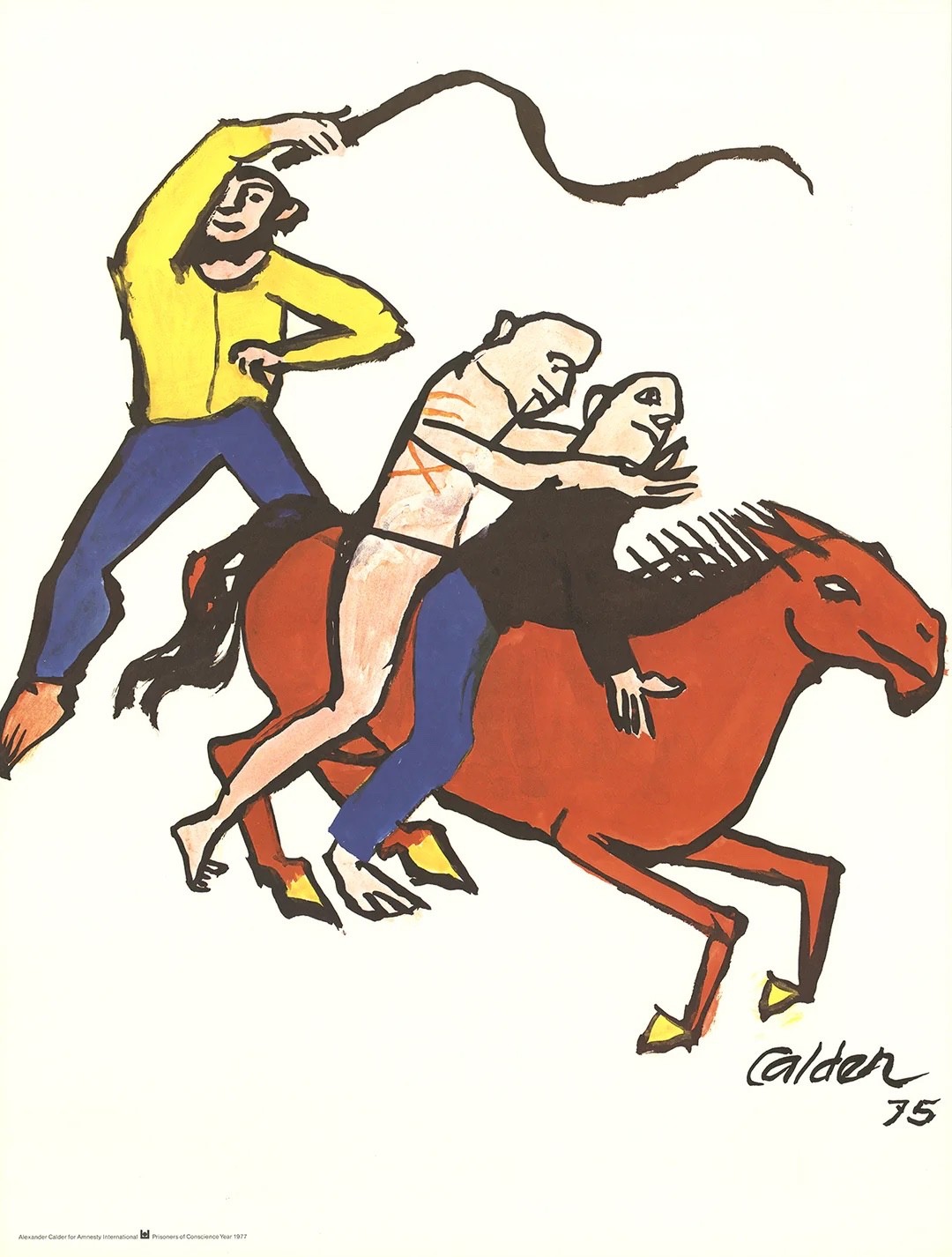 ALEXANDER CALDER : Amnesty International : Archival Art Print