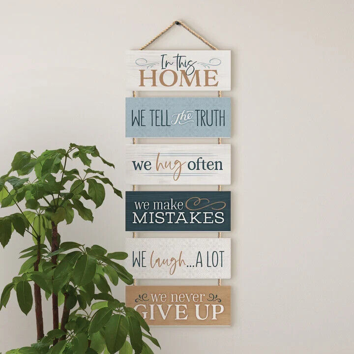 P. Graham Dunn Stacked Hanging Sign In This Home 26″