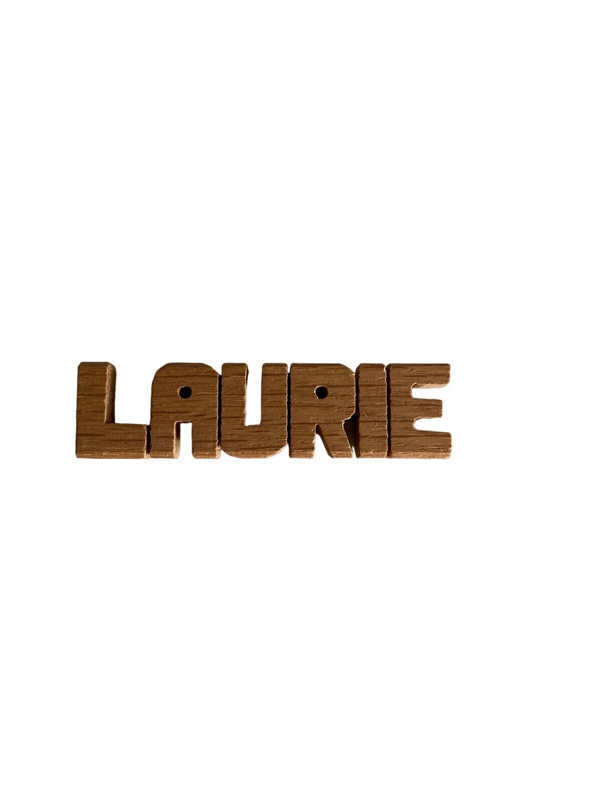 Wood Carving Sculpture LAURIE Name Personalized Novelty
