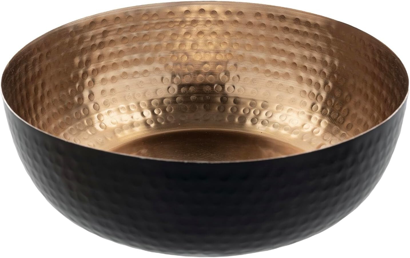 Black and Copper Metal Decorative Bowl, Home Decor Coffee Table Candy Dish