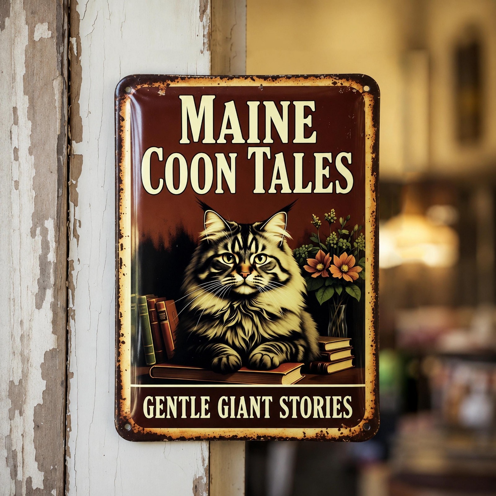 Personalized Photo Tinplate Metal Sign Custom Text Image Portrait Vintage Wall