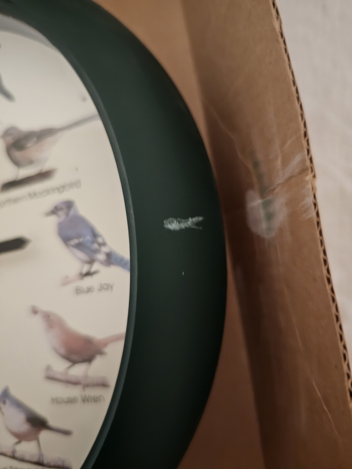 Singing Bird Clock 8” Mark Feldstein Open Box Vintage 1997 2 Scratches See Pic