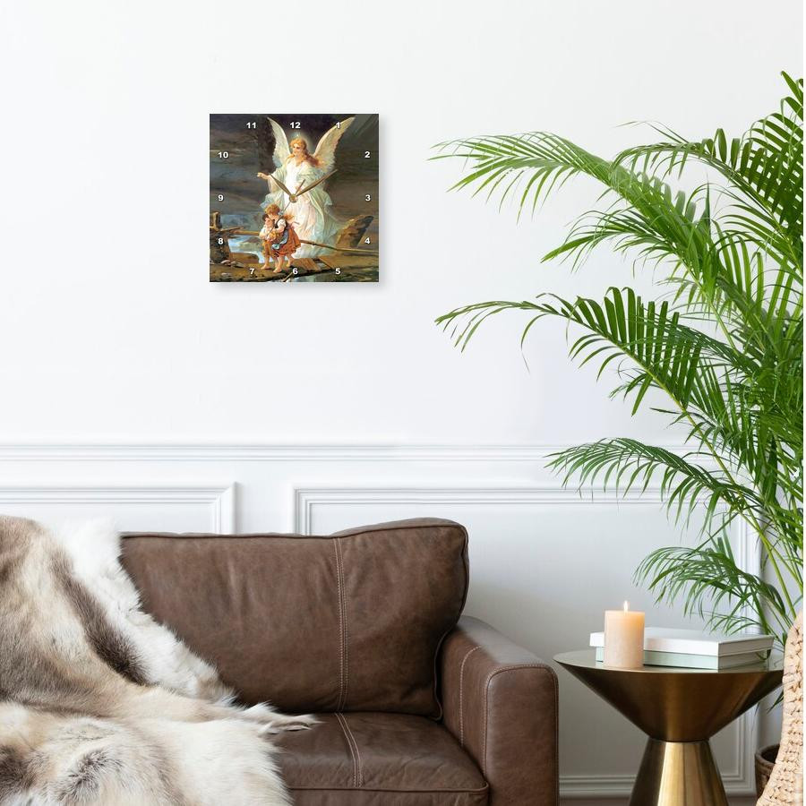 3dRose, Guardian Angel, Wall Clock