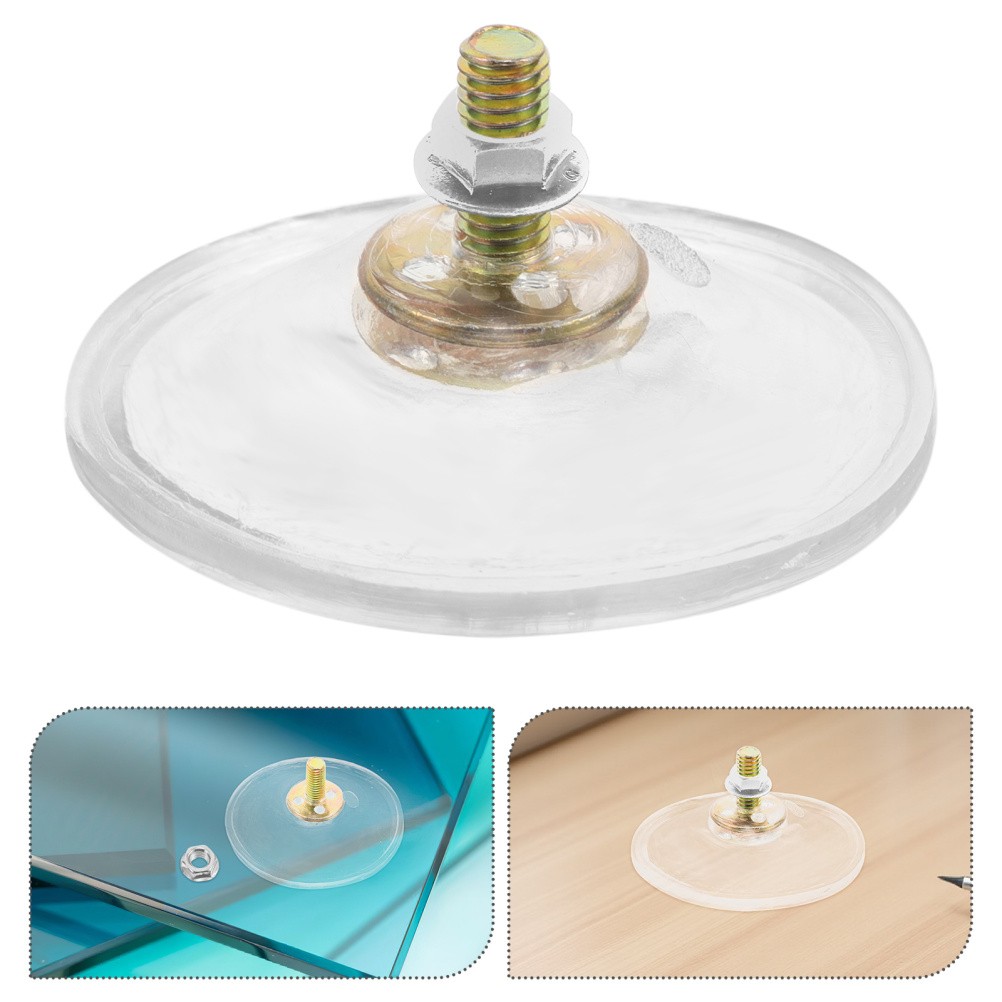 15 Pcs Suction Cups with Screws Hooks Small Adhesive Glass Mount