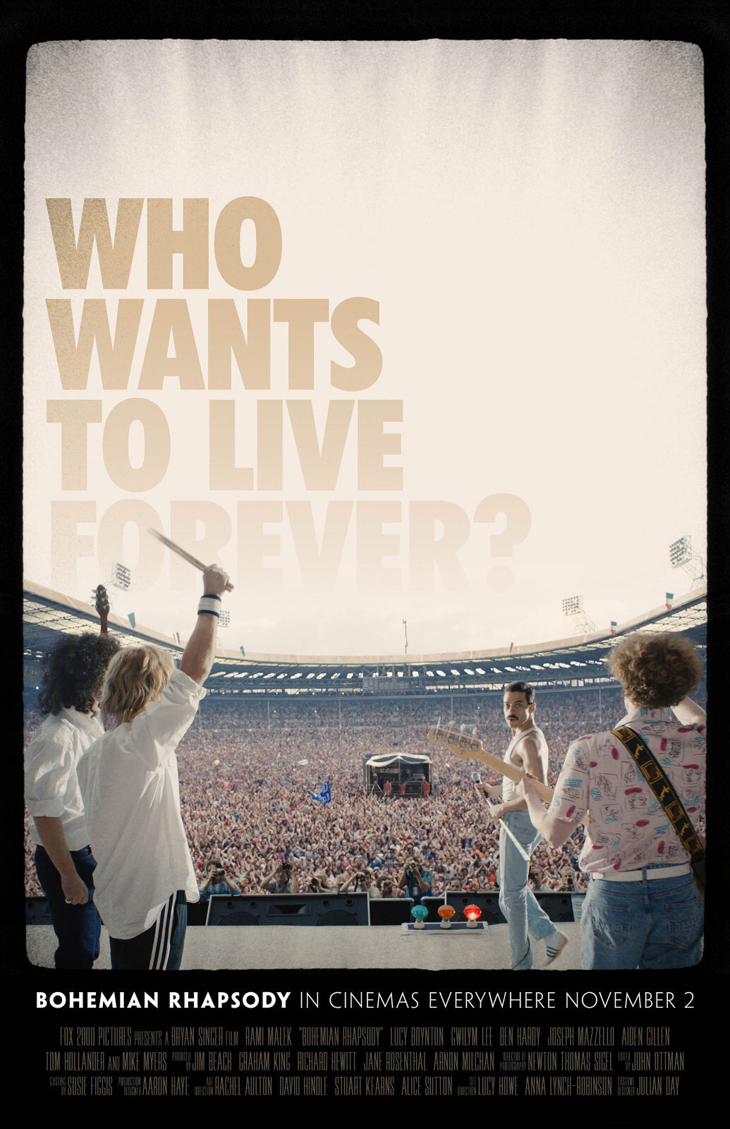 AA0687 Bohemian Rhapsody Film By Bryan Singer 2018 Band Movie Poster 11×17