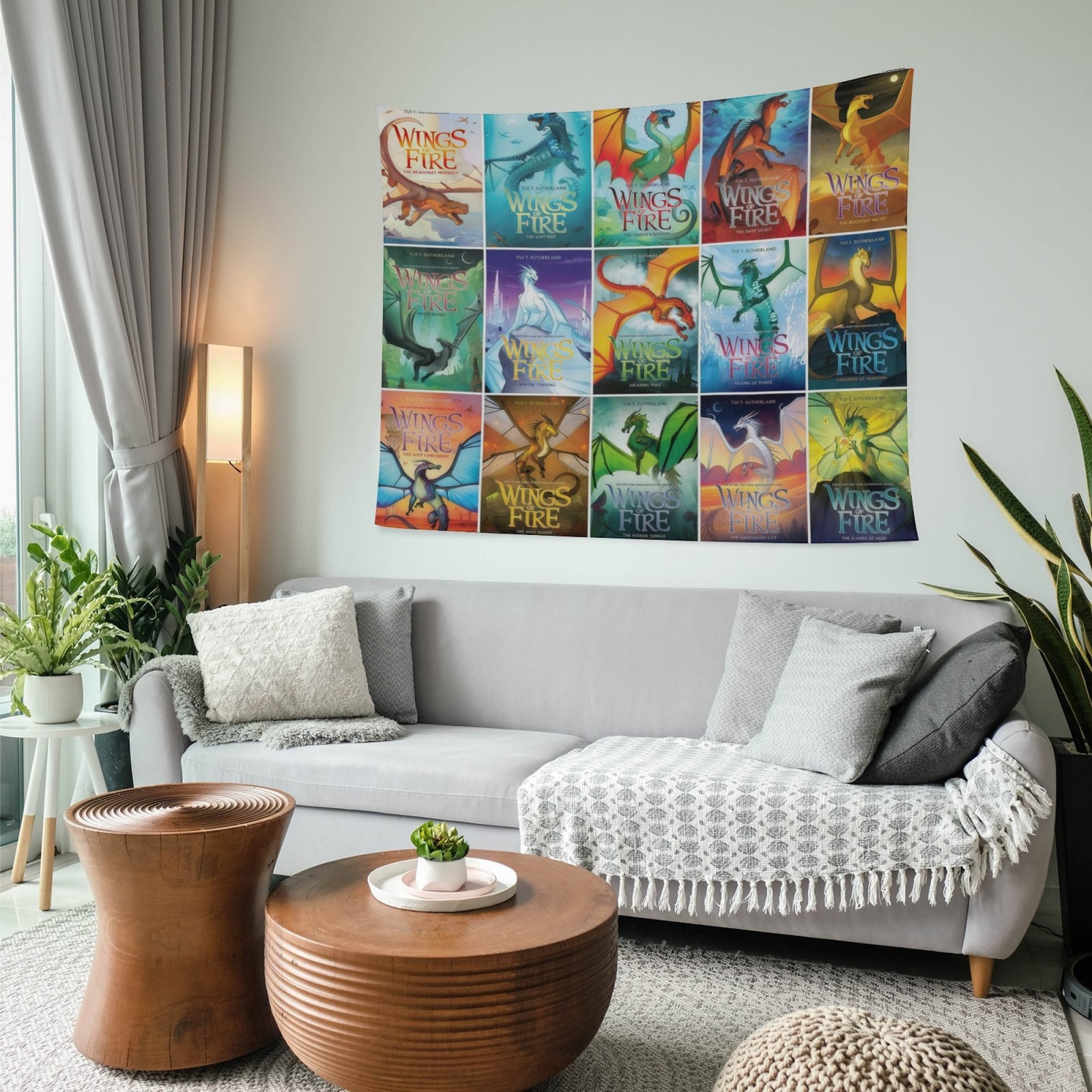 Wings of Fire Tapestry Wall Hanging for Bedroom Girls Wall Decoration