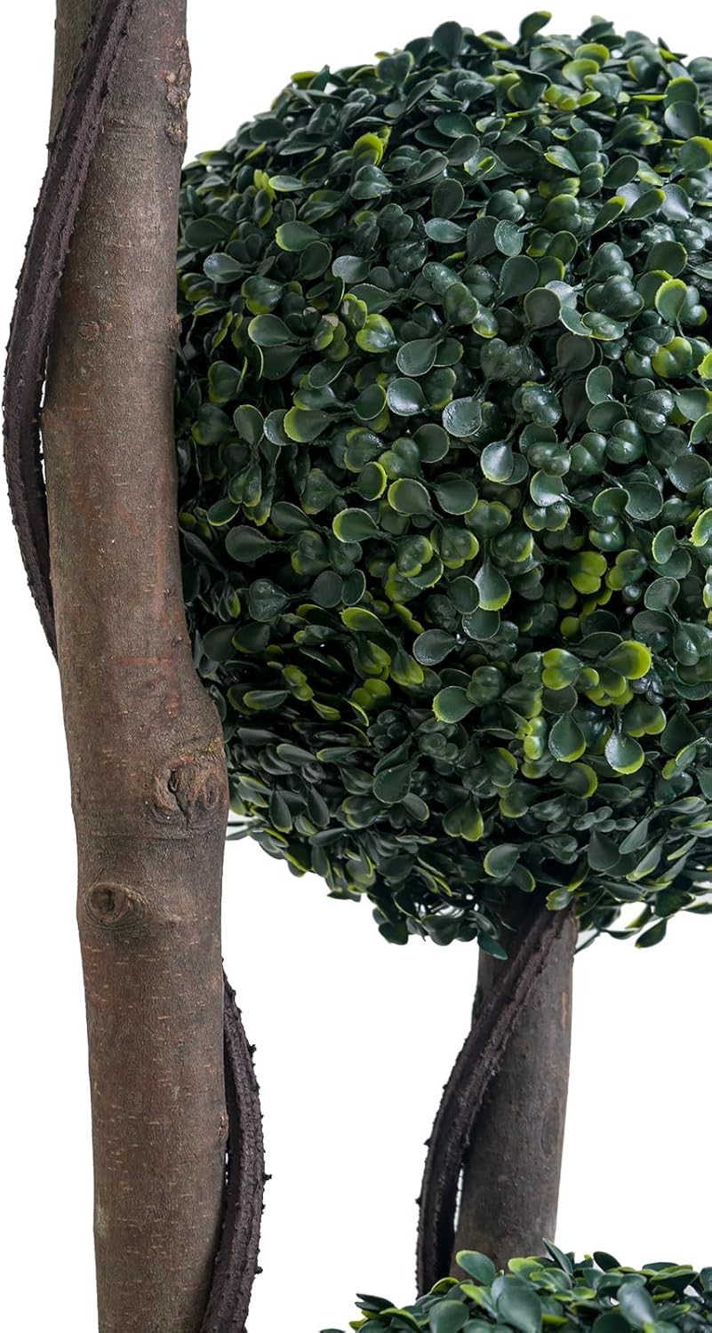 35/45 in Artificial Milan Ball Tree Indoor Outdoor Faux Topiary No Watering