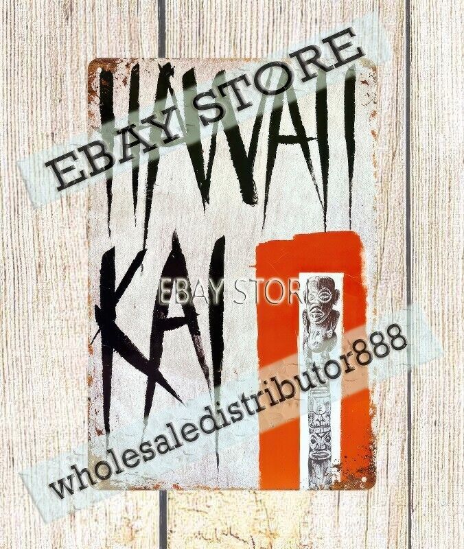 1960s HAWAII KAI tiki BAR NEW YORK GOODFELLAS Restaurant tin sign home man cave