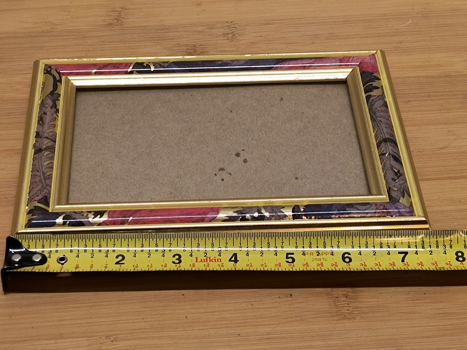 Colored Leaf Picture Frame (National) For 6″ x 4″ Pictures 7.5″x5.5″ Frame VTG