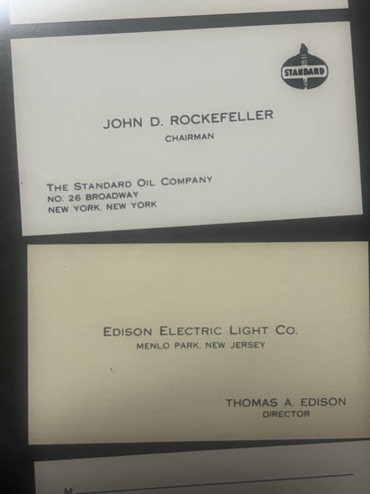 VTG Famous People Business Cards Reprinted Framed Albert Einstein and 11 Others