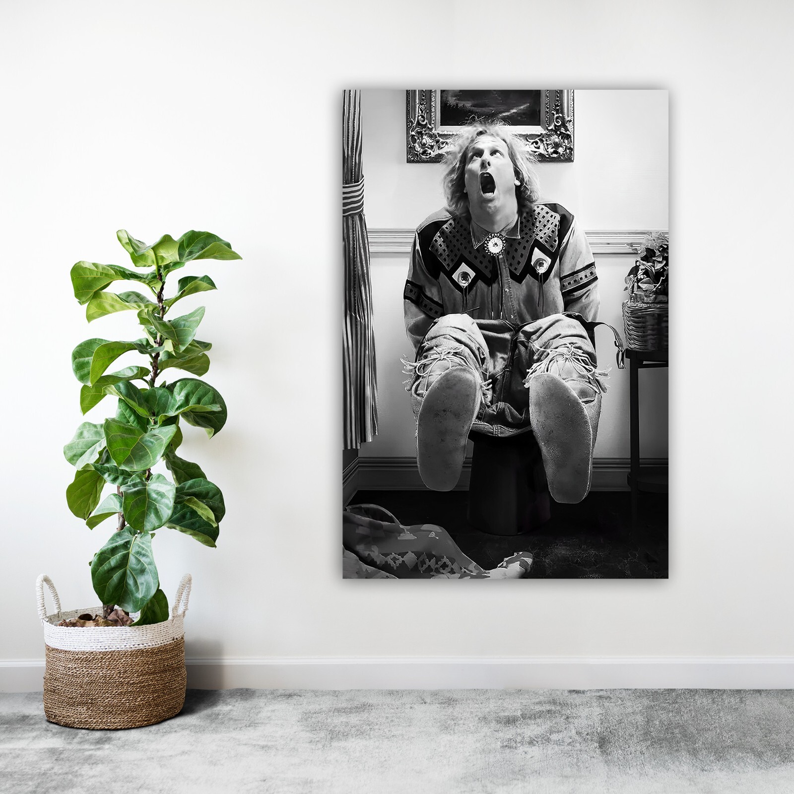 Vintage Bathroom Funny Art Print Comedy Toilet Picture Home Decor Gift for Him