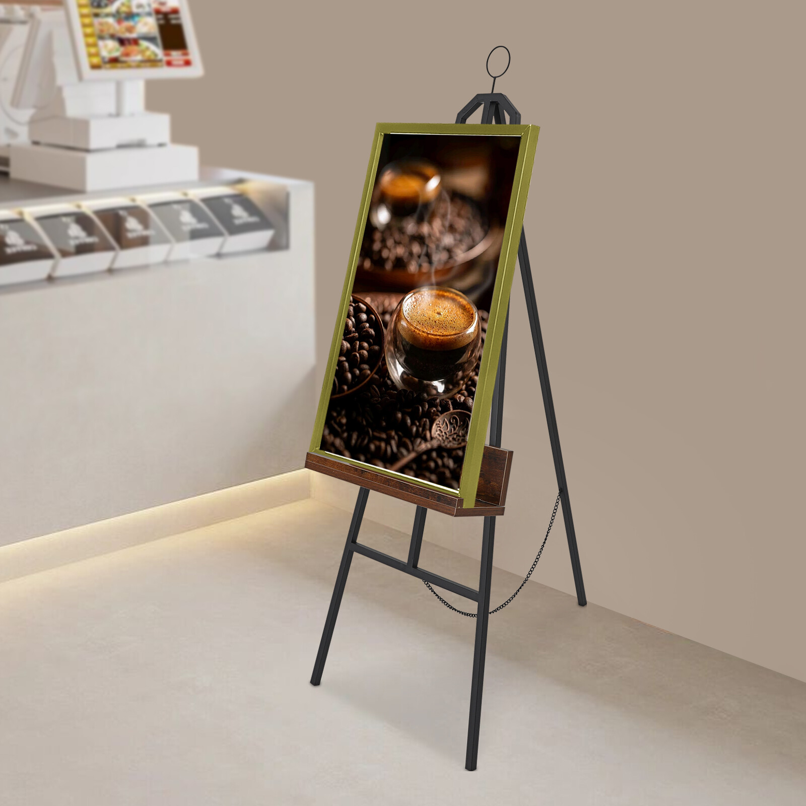Large Free Standing Display Stand, Painting Board Display Stand, Easel for Sign,